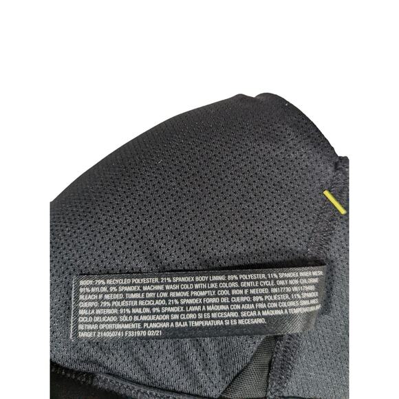 Sports Bra Medium Support TBack All in Motion Black XS Racerback Pullover Padded - Picture 9 of 11